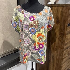 Bobeau Multicolor Floral Blouse